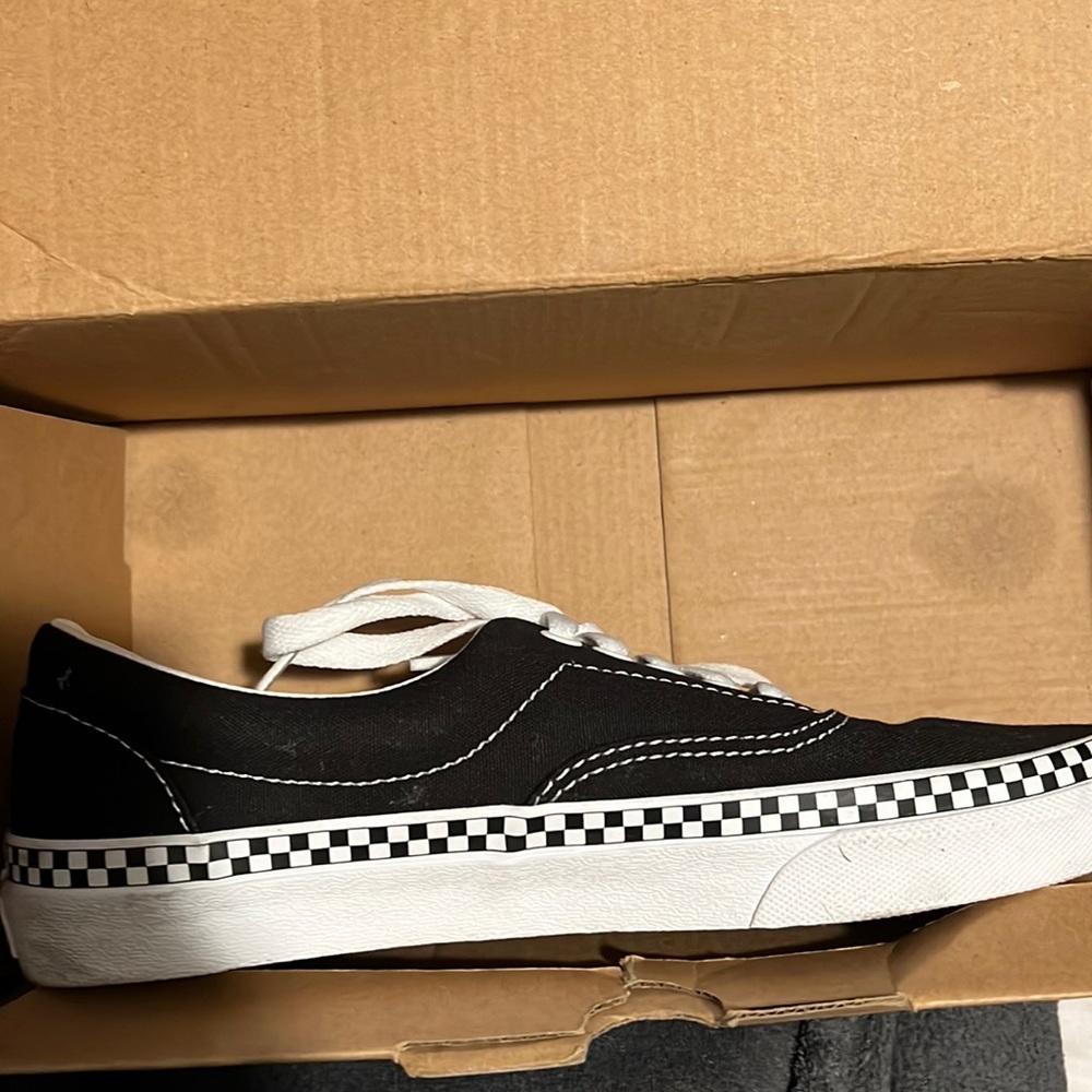 Black Checkered vans
